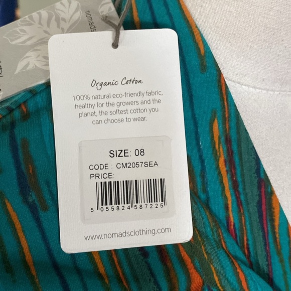 NOMADS LIVE BREATHE WEAR ORGANIC COTTON DRESS 8 NEW FAIR TRADE FASHION - Picture 7 of 9